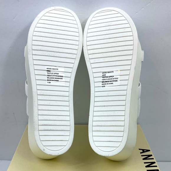 ANNE KLEIN, AKVAI WHITE SLIP ONS PLATFORM ELASTIC TOP WITH SUPER CUSHION SOLE9M - Picture 11 of 16